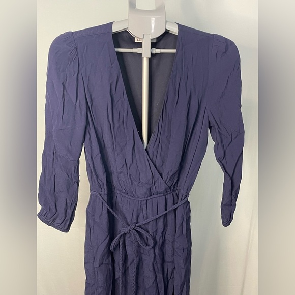 DR2 Daniel Rainn Blue Blouson Long‎ Sleeve Shirt Style Dress Small Nautical - Picture 5 of 10